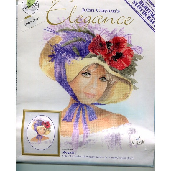 Cross Stitch Chart - Heritage Crafts - Elegance - Megan - Picture 1 of 2